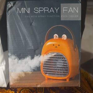 Orange Mini Spray Fan